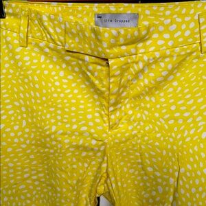 Gap Women's Yellow Cropped Shorts